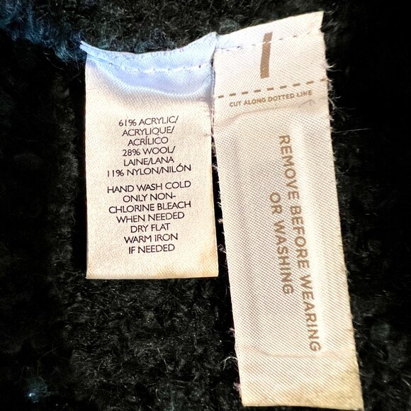 Ann Taylor Loft Forest Green Chunky Knit Sweater, Size M, Petite, Excellent! - Picture 6 of 13